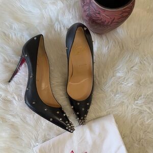 Christian Louboutin Spike Leather Pumps
